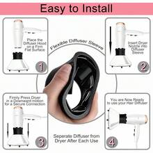 1 Piece Pink Universal Hair Diffuser Attachment Adaptable For Blow Dryer Nozzles 1.7 To 2.2 Inch Diameter For Curly Wavy Hair Styling Home Salon Use Tool - 白色洗髮刷 - 查看 6