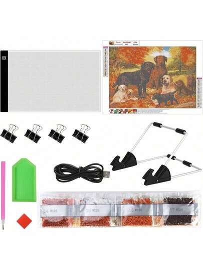 EstiloSDYSM Mesa De Luz Dibujo A4,Almohadilla De Luz Led,Tablero De Luz Con USB,Dibujo De Luz Para Dibujo De Diamantes, Dibujo, Bocetos, AnimacióN, CopiaVersióN Mejorada