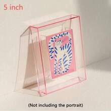 5-Inch Colorful Acrylic Photo Frame Box, DIY Poster Display Stand, Desktop Decor, Creative Picture Memo Board - Multicolor - View 16