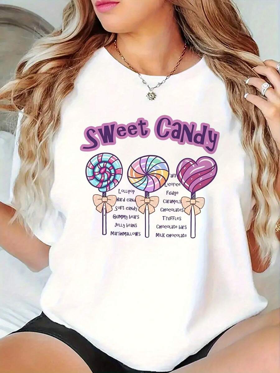 Camiseta de mujer con patrón del oeste de California, diseño de la puesta de sol de la playa de , camiseta de verano cómoda y de manga corta ideal para días de vacaciones o para desguaces diarios.