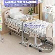 Escritorio Portátil. Mesa Portátil para Computadora Portátil. Mesa Plegable Ajustable para Computadora. Sirve la Función de Inclinación para Laptop y Bandeja de Desayuno Plateado|  Escritorio para computadora | Soporte para laptop | Mesa para laptop | Computadora | Tableta | Ajustable | - Plateado+Haya - Ver 5