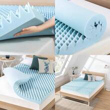 FIAN Best Price Mattress - Colchón de Espuma viscoelástica de 4 Pulgadas con infusión de Gel refrescante Certificado CertiPUR-US Esencial para recámara Queen Azul Claro - Individual - Ver 8