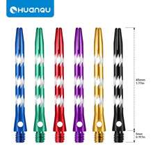 6pcs Professional Grade Aluminum Dart Shafts, 2BA Standard Thread, Suitable For Soft Or Hard Dart Tips, 45mm Length With Engraved Pattern And Colorful Design, 6 Color Options. Professional Dart Accessories Enhance Dart Accuracy And Stability, Ideal For Home Entertainment, Party Games, Competition Practice, And Perfect Gift Choice For Valentine's Day, Easter, New Year, Birthday Parties.