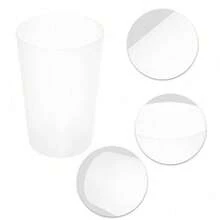 2pcs Bathroom Toothbrush Tumblers PP Cup For Bathroom 4.92''x3.03'' Clear, Black - Best - 透明黑 - 查看 3