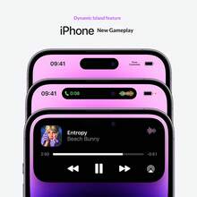 Apple هاتف آيفون 14 برو مستعمل 128 جيجا بايت/256 جيجا بايت 6.1 بوصة غير مقفول، درجة A+ حالة جديدة بنسبة 95%، متوفر باللون الأرجواني والأسود والذهبي والفضي، ثنائي شريحة الاتصال وثنائي الاستعداد، أداء مستقر وسلس، مناسب كنسخة احتياطية للعائلة أو للاستخدام الطارئ المهني - أرجواني غامق - مشاهدة 6