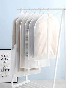 Reusable Thickened Transparent Garment Hanging Bags, Washable Dust Cover For Clothes Storage, Moth-Proof And Moisture-Proof, Fashion And Breathable, Household Essential - Multicolor - View 2