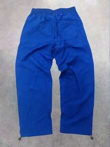 Men's Casual Loose Pants With Drawstring Waist And Back Pockets, Suitable For Casual Dates, Daily Walks - Blue - View 5
