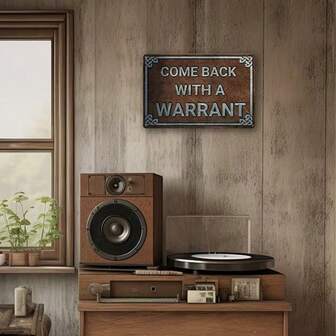 1pc Vintage Metal Tin Sign "Take Evidence" Funny Retro Wall Decor, Size 12x8 Inches, Farmhouse Style Home Decoration, Suitable For Men's Space, Kitchen, Bedroom, No Electricity Needed, Easy To Hang, Metal Wall Art, Humorous Sign