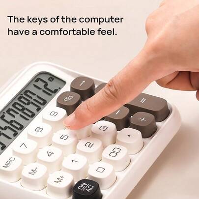 DELI TE36 計算機 高按鍵設計手感舒適 LCD寬螢幕顯數清晰 防滑底墊使用穩固 電池供電續航持久