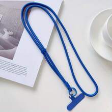 Adjustable Polyester Long Neck Strap For Phone - Cross-Shoulder Strap With Detachable Hook, Suitable For Outdoor Activities, Travel And Daily Use - Anti-Loss Shoulder Chain, Sports Accessory |   Adjustable Strap |   Durable Polyester, Phone Hanging Strap - 黑色 - 查看 8