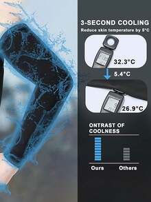 UV Sun Protection Arm Sleeves For Men Women, UPF 50+ Cooling Sun Sleeves To Cover Arms Sports Compression Covers Arm Sleeves/Arm Protectors For Basketball, Tennis, Cycling, Fishing, And Other Outdoor Sports; Quick-Drying Ice Sleeves Suitable As A New Year's Gift, Spring Gift, Or For Indoor Sports, Outdoor Sports, And Cycling. - Multicolor - View 5