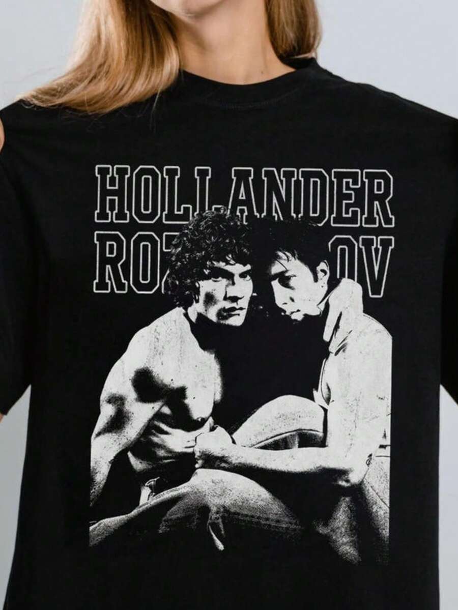 Retro Ilya Rozanov Shane Hollander Shirt, Hollanov Shirts, Hudson Williams Connor Storrie Shirt, Hea - Black - View 1