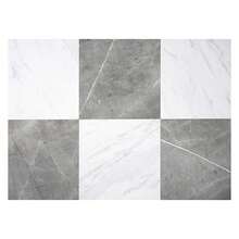 FloorPops X Chris Loves Julia 12-In By 12-In Bonneville Grey & White Marble Peel & Stick Floor Tiles, FP4421 - 多色303 - 查看 1