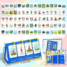 80pcs/Set Picture-Based English Sentence Building Educational Flash Cards, Early Learning Cognitive Toys For Children - Multicolor - View 7