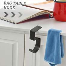 2个免钻孔桌面挂钩 - 便携式粘性耳机支架，用于桌面整理、桌下安装架、侧挂钩，减少游戏装备和办公用品的杂乱。 - 彩色 - 查看 3