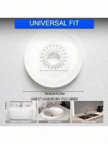 1PCS   Sewer Odor-Proof Cover Floor Drain,Sewer Cover Floor Drain, Bathroom Insect-Proof Cover, Toilet Pool Stopper, Kitchen Sink Floor Drain, Press Kitchen Floor Drain, Anti-Blocking Sewer Seal And Odor-Proof Floor Drain - trắng - Xem 7