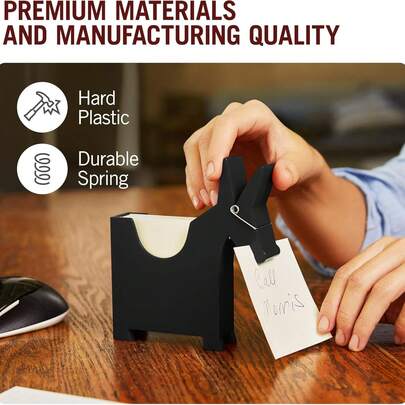 Donkey-Shaped Desktop Memo Holder, Creative Portable File Storage Rack, Cute Business Memo Stand, Interesting Office Supplies, Suitable For Desktop Organization, Home Decor And Office Accessories