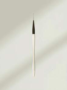 单支彩虹白亚克力手柄美甲笔 - 超细线条/扁平/斜角尼龙刷毛，适用于凝胶美甲、法式美甲、细节绘制和美甲设计 - 防滑人体工学手柄，耐用金属带，便携式一体式工具，适合专业美甲师和初学者在家使用。 - 彩色 - 查看 10