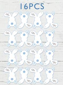 12pcs Personalised Wedding Card | Newly Married Couple Greeting | Anniversary | Congratulations Engagement Card | Wedding Gift Card - Easter Bunny - View 7