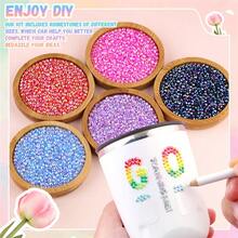 28pcs 3mm Non-Hot Fix Flat Back Resin Rhinestones - 28 Mixed Shiny Gem Colors, With Tweezers And Applicator Tool, For DIY Crafts, Clothing, Shoes, Nail Art, Fabrics And Cup Decorations - 28-grid Jelly Drill - View 7
