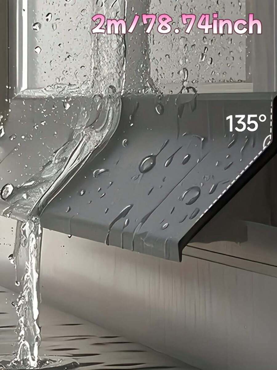 78.74 英寸家用窗户挡水条推拉窗雨水密封条阳台隔热防风密封条防水板