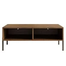 Modern Retro-Style Coffee Table, Living Room Furniture. Dimensions: 105 Cm (Length) X 55 Cm (Width) X 41 Cm (Height). - Wood Color - View 11