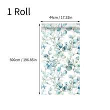 1 Rolo de Papel de Parede Autoadesivo com Estampa de Folhas de Eucalipto em Azul Menta, 44 x 1000 cm (17,32 x 393,70 polegadas), Impermeável, Fácil de Aplicar, Removível, Decoração para Casa, Estilo Boêmio Minimalista, Adesivo de Vinil para Parede, Fácil de Instalar, Ideal para Cozinha, Sala de Estar, Quarto, Banheiro, Sala de Jantar, Escritório, Escola, Armários, Mesas e Renovação de Móveis. - Azul Menta - Ver 12