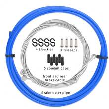 VXM 2.5米自行车变速器线，通用自行车变速线，自行车刹车线，2根钢丝+1包配件，适用于山地车和公路车维修