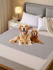 1pc Waterproof Pet Training Pad, Lightweight Anti-Slip, Suitable For Cats & Dogs, Quick-Drying Surface, Reusable & Washable, Fits Various Pet Sizes, All-Season Use - one-size - View 1