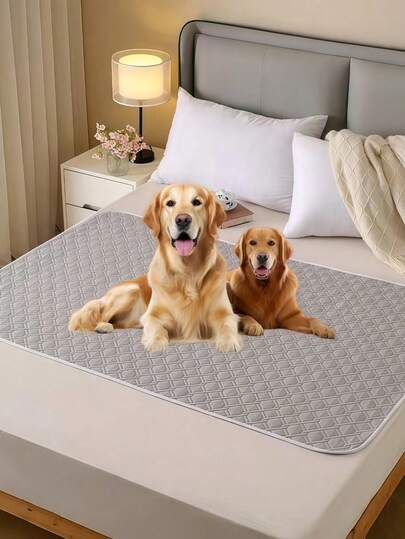 1pc Waterproof Pet Training Pad, Lightweight Anti-Slip, Suitable For Cats & Dogs, Quick-Drying Surface, Reusable & Washable, Fits Various Pet Sizes, All-Season Use