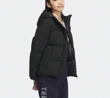 Adidas 女士户外防风保暖经典羽绒服 - 黑色 - 查看 2