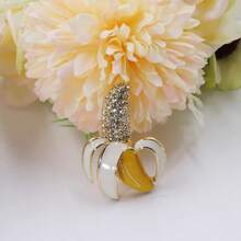 2026-NEW \(`Δ')/Animal Brooch Women's Fashion Unique Crystal Rhinestone Vintage Enamel Lapel Safety Pin, Clothing Jewelry Clothing Backpack Jacket Hat Decoration DIY - Màu vàng - Xem 7