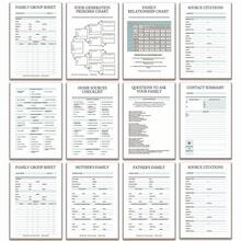 Sổ tay ghi chép gia phả - Sổ nhật ký biểu đồ tổ tiên cỡ A5 với chức năng theo dõi cây gia phả, ghi chép di sản và lập kế hoạch thừa kế - Lý tưởng cho nhà nghiên cứu gia phả, quà tặng sinh nhật/Giáng sinh cho cha mẹ - A - Xem 6