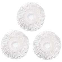 3 Pack Microfiber Replacement Mop Head Spin Mop Head Replacement 3-Pack, Microfiber Refill Heads Universal For 360 Spin Magic Mopping, Round Shape Standard Size White - 白色 - 查看 7