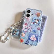 SANRIO Cute Ocean Mermaid Hello Kitty Transparent Glitter 17 16 15 14 13 12 11 Pro Max Plus Phone Case/Back Cover - 1 - 查看 6