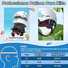 Casco De Bicicleta Para Niño, Casco Abierto Ligero Protecciones Patines Motocicleta Scooter Eléctrico Con Visera Y 3 Cinta Reflectante Para Monopatín Ciclismo Patinaje, Tamaño Ajustable 48-53cm,37564971 - Multicolor - Ver 5