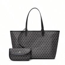 Women's Fashion New Simple Handbag Set, Shoulder Bag, Large Capacity Tote Bag, Commuter Versatile Ladies Handbag, Wallet, Student Shoulder Bag