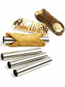 3/5/10pcs Large Stainless Steel Danish Croissant Mold, Suitable For Baking Pastries, New Year, Christmas Parties, Rama Kitchen Essentials, Baking Purposes, Family Gatherings, Afternoon Tea, Back To School Season, Etc. - Silver - View 10