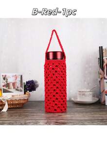 1pc Large Crochet Hollow Cup Sleeve, Minimalist & Fashionable Design, Protects Cups & Mugs, Anti-Scratch, Non-Slip, Heat-Insulating, Suitable For Home, Office, Cafe, Outdoor Picnic, Camping, Commuting, Also A Practical Gift For Friends, Colleagues, Students, And Cup Enthusiasts,Spring Summer Picks,Brides Maid Gifts,Room,Bedroom Decor,Beach,Travel,For Men,For Women,Vacation,Women's Day,Travel Essentials,Wedding Favours,Y2k,Bedroom,Car Accessories Women,Kitchen Deccor,Cute Stuff - L - View 6