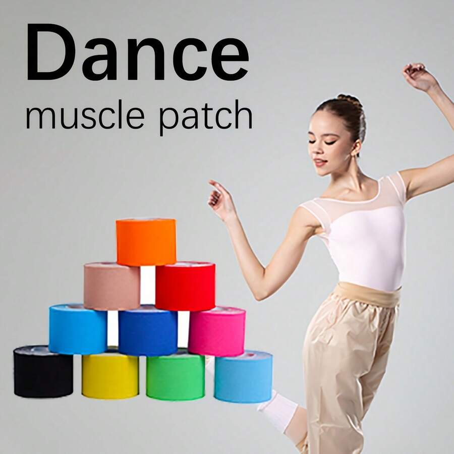 4-Piece Set Of Sports Tape Muscle Patches, Four-Color Muscle Patches Set, Elastic Sports Athletic Gear Muscle Effect Tape Chest Patches Muscle Patches - Multicolor - View 1