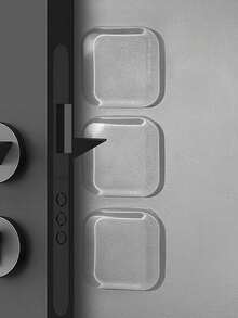 Door Stop Wall Protection Pad, 6-Piece Set. Silicone Door Handle Wall Protection Pad With Strong Self-Adhesive Backing. Upgraded And Thicker, Reusable Door Stops – Ideal Wall Protection Pads And Noise-Reducing Pads. Perfect Gift For Birthdays And Graduations. Transparent Waterproof Sticker. Wall Protection Pad, Suitable For Doors, Cabinets, Refrigerators. - Multicolor - View 2