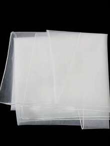 1pc Premium White Soft Tulle Dress Cover - Breathable, Transparent Garment Protector For Wedding & Formal Attire Storage, Home Clothes, Dust Cover - White - View 4