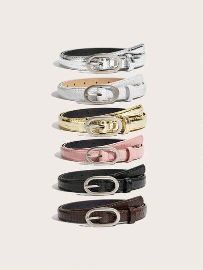 1 chiếc thắt lưng denim thời trang retro unisex, trang trí tối giản.