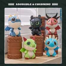 Spin Master Hur du tränar din drake plyschblindbox, samlarobjekt 7,5 cm miniplysch, överraskningsplyschleksak, mystisk plyschtotemblindkapsel, 1 slumpmässig karaktär - 1 st blindkapsel - Visa 5