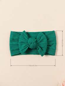 7件套绿色渐变蝴蝶结发带，超柔软宽大，时尚婴儿囟门保护发带，轻盈透气，四季皆宜，拍照和送礼的理想之选。 - 彩色 - 查看 2