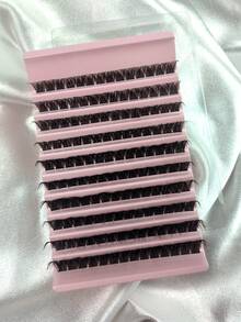 100 Clusters D Curl 8-16MM Lashes Wispy Fluffy Volume Lash Clusters Soft Glam Individual Lashes DIY At Home Reusable False Eyelashes For Daily Wear Natural Look - D - 查看 9