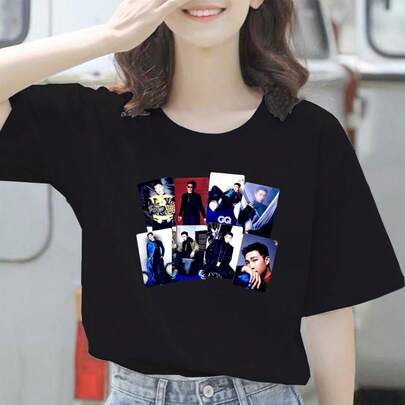 de CAMISETAS TOPS CAMISETA  RM NAMJOON OVERSIZE PARA MUJERES CHICAS ADULTAS MANGAS CORTAS BUTTER PERMISIÓN PARA BALETAR LA VIDA SIGUE AMÁTE A TI MISMO  Indonesia Estilo retro americano, street style City Boy, japonés, minimalista, parodia, edición conmemorativa