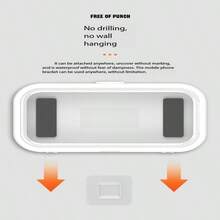 360° Rotatable Waterproof Phone Holder, Extendable No-Drill Bathroom Waterproof Phone Stand, Shower & Toilet Streaming Companion