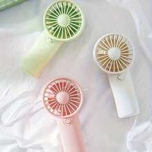 2025 Latest Portable Mini Handheld Fan - Lightweight, Battery-Powered (AAA) For Office, Travel, And Camping - Pink & White Options, Wearable Design (Batteries Not Included), Personal Cooling Device |    Mini Fans |   Durable Plastic Construction, Mini Handheld Fa - 藍色 - 查看 2