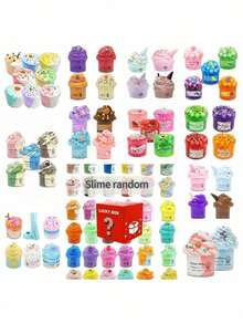 Soft Non-Sticky Slime Toy, Sky Blue & Pink Cloud Slime, Creative Stress Relief DIY Toy For Boys & Girls, Suitable For Classroom Rewards, Christmas & Easter Toys, Children's Slime Party Favors And Sensory Toys, Great For Birthday Gifts (Random Stickers) - Multicolor - View 19